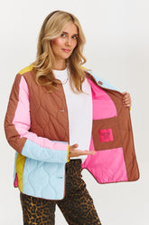 Pastel Harmony quilted jacket